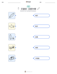 贝瑟尼·汉密尔顿 可打印工作表预览