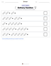 Bethany Hamilton printable worksheet preview