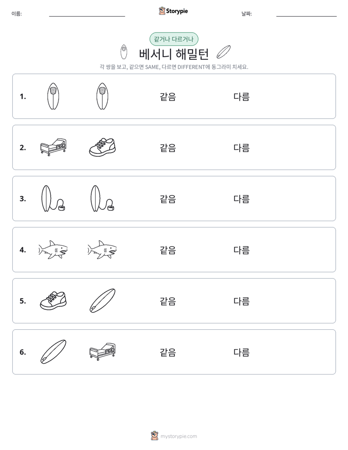 같은 것 또는 다른 것