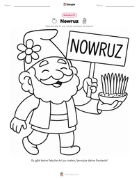 Nowruz druckbare Arbeitsblatt Vorschau