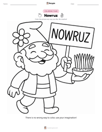 Nowruz printable worksheet preview