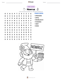 Nowruz druckbare Arbeitsblatt Vorschau
