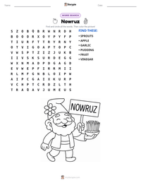 Nowruz printable worksheet preview