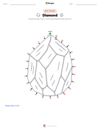 Diamond printable worksheet preview
