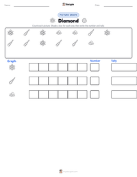 Diamond printable worksheet preview