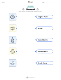 Diamond printable worksheet for kids
