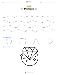 Anteprima della scheda stampabile di Diamante