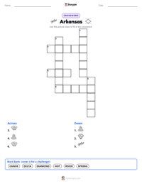 Arkansas printable worksheet preview