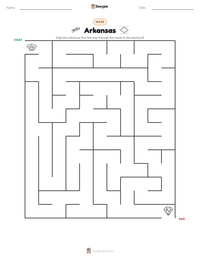 Arkansas printable worksheet preview