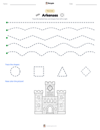 Arkansas printable worksheet preview