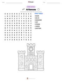 Arkansas printable worksheet preview