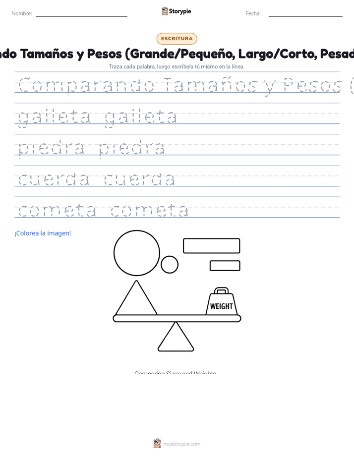 Práctica de Escritura