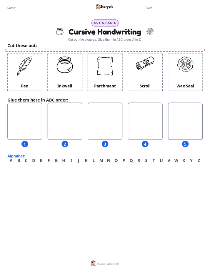 Cut & Paste Alphabet