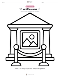 Art Museums printable worksheet preview