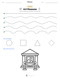 Art Museums printable worksheet preview