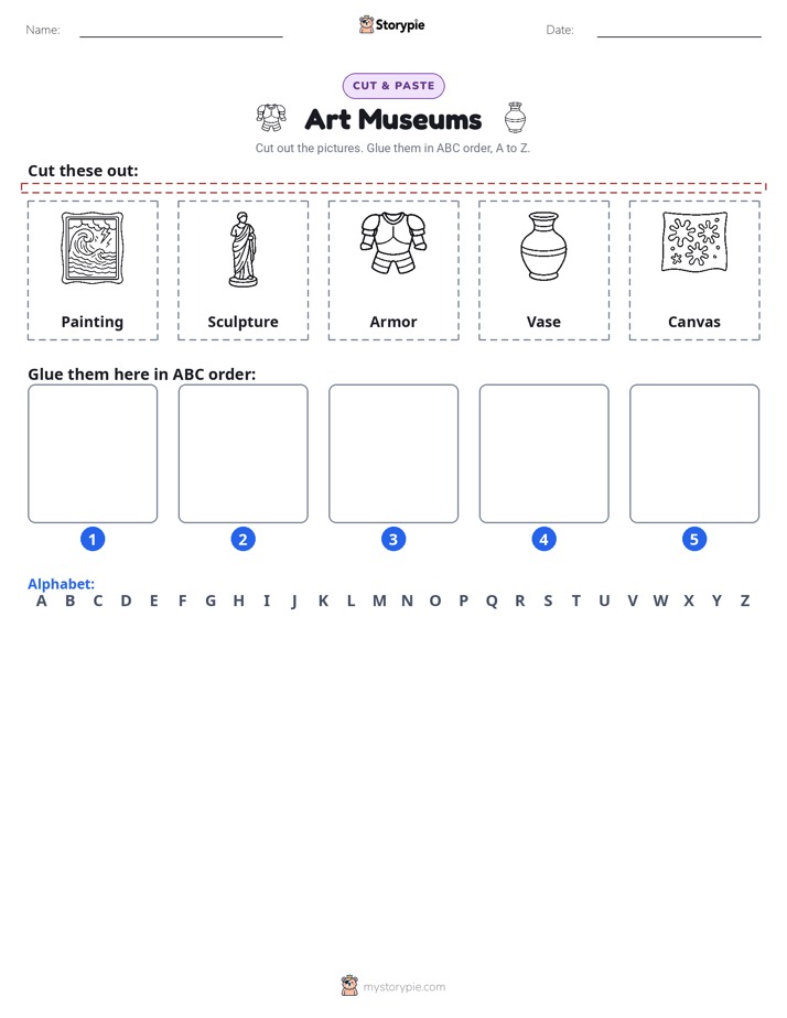 Cut & Paste Alphabet