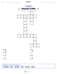 Atlantic Puffin printable worksheet preview