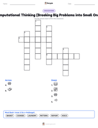 Computational Thinking (Breaking Big Problems into Small Ones) printable worksheet preview