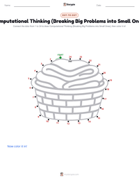 Computational Thinking (Breaking Big Problems into Small Ones) printable worksheet preview
