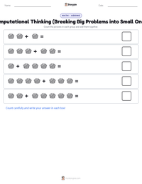 Computational Thinking (Breaking Big Problems into Small Ones) printable worksheet preview
