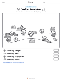 Conflict Resolution printable worksheet preview