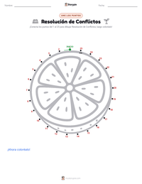 Vista previa de la hoja de trabajo imprimible de Resolución de Conflictos