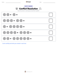 Conflict Resolution printable worksheet preview