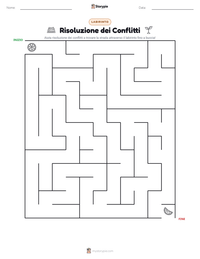 Anteprima della scheda stampabile di Risoluzione dei Conflitti