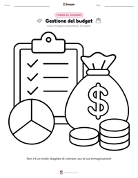 Anteprima della scheda stampabile di Gestione del budget