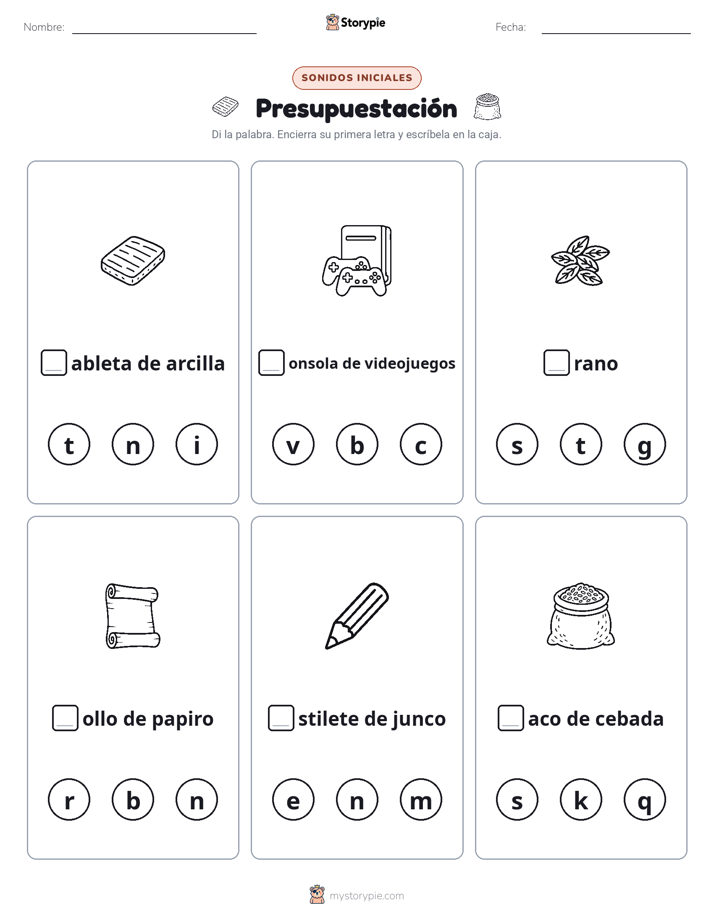 Sonidos Iniciales