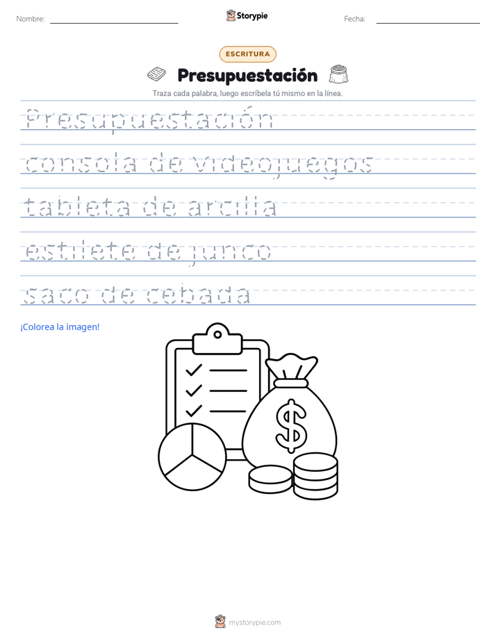 Práctica de Escritura
