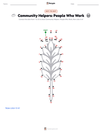 Community Helpers: People Who Work printable worksheet preview