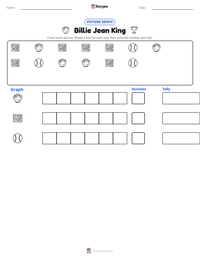 Billie Jean King printable worksheet preview