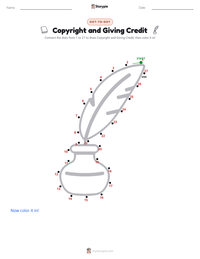 Copyright and Giving Credit printable worksheet preview