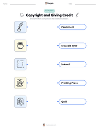 Copyright and Giving Credit printable worksheet for kids