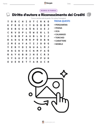 Anteprima della scheda stampabile di Diritto d'autore e Riconoscimento dei Crediti