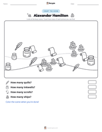 Alexander Hamilton printable worksheet preview