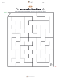 Alexander Hamilton printable worksheet preview