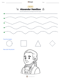 Alexander Hamilton printable worksheet preview