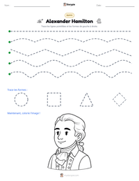 Aperçu de la feuille de travail imprimable Alexander Hamilton