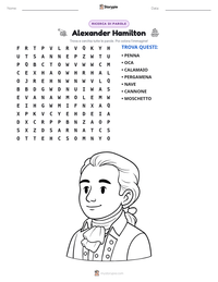 Anteprima della scheda stampabile di Alexander Hamilton