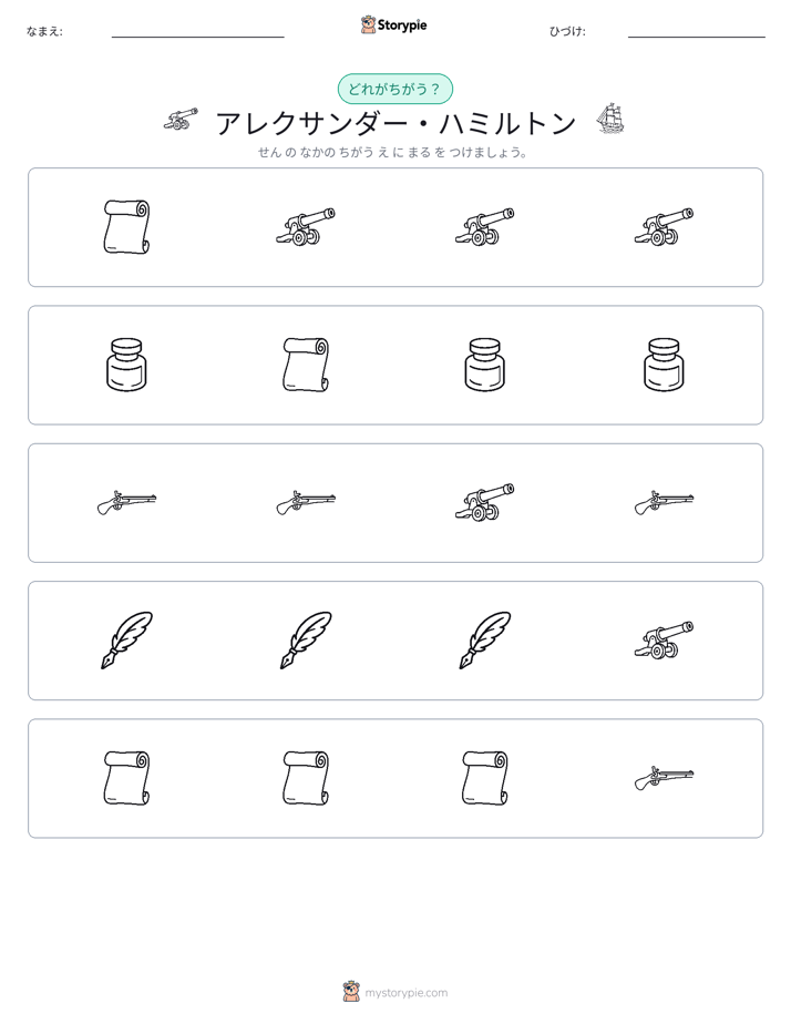 異なるものを見つけよう