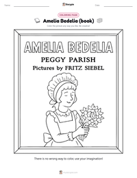 Amelia Bedelia (book) coloring page for kids