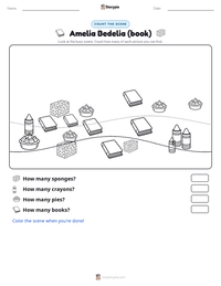 Amelia Bedelia (book) printable worksheet preview