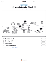 Anteprima della scheda stampabile di Amelia Bedelia (libro)