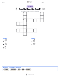 Amelia Bedelia (book) printable worksheet preview