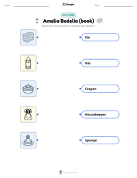 Amelia Bedelia (book) printable worksheet for kids