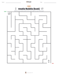 Amelia Bedelia (book) printable worksheet preview