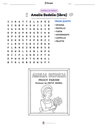 Anteprima della scheda stampabile di Amelia Bedelia (libro)