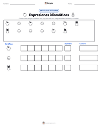 Vista previa de la hoja de trabajo imprimible de Expresiones idiomáticas